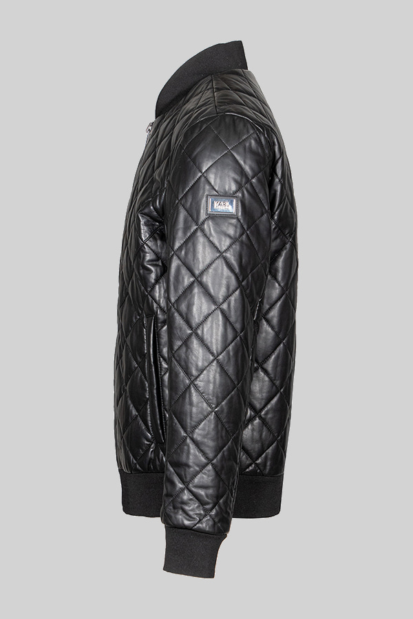 LEATHER JACKET KARL LAGERFELD - 990 BLACK